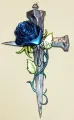 Blue Rose Cross